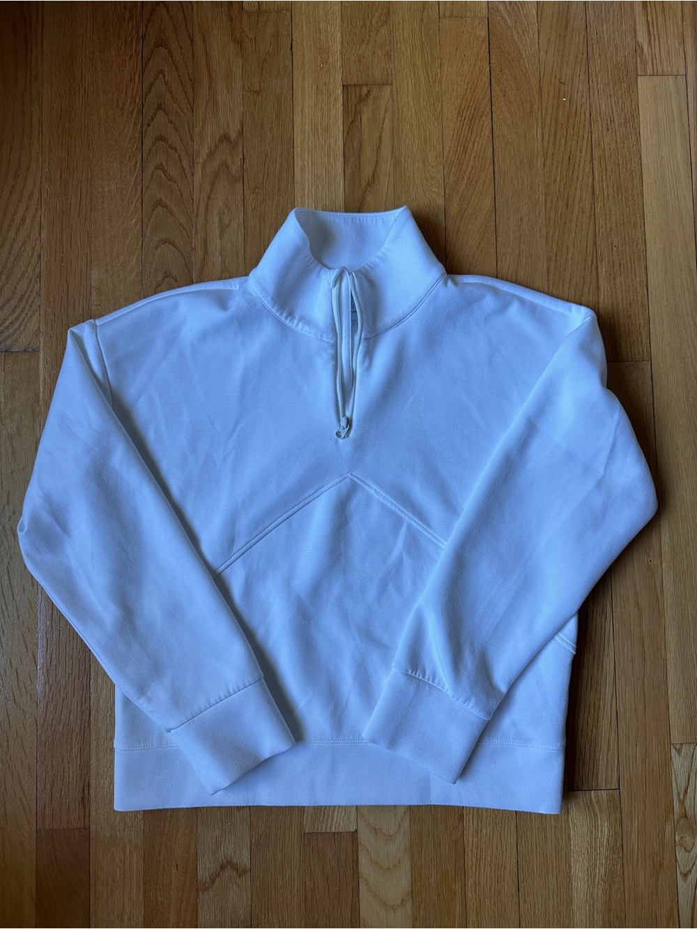 Women's White 1/4-Zip Sweatshirt- Infinity size M